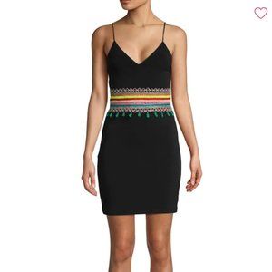 Alice and Olivia Little black dress with crochet 4